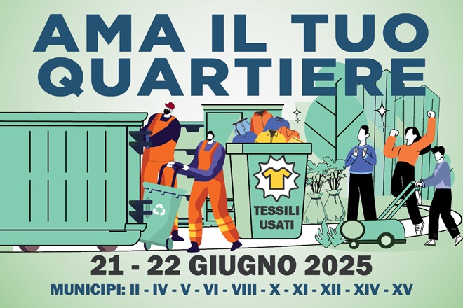 Roma Ama il Tuo Quartiere  Giornate del Riciclo "ecco come il comune di Roma cambia le regole"