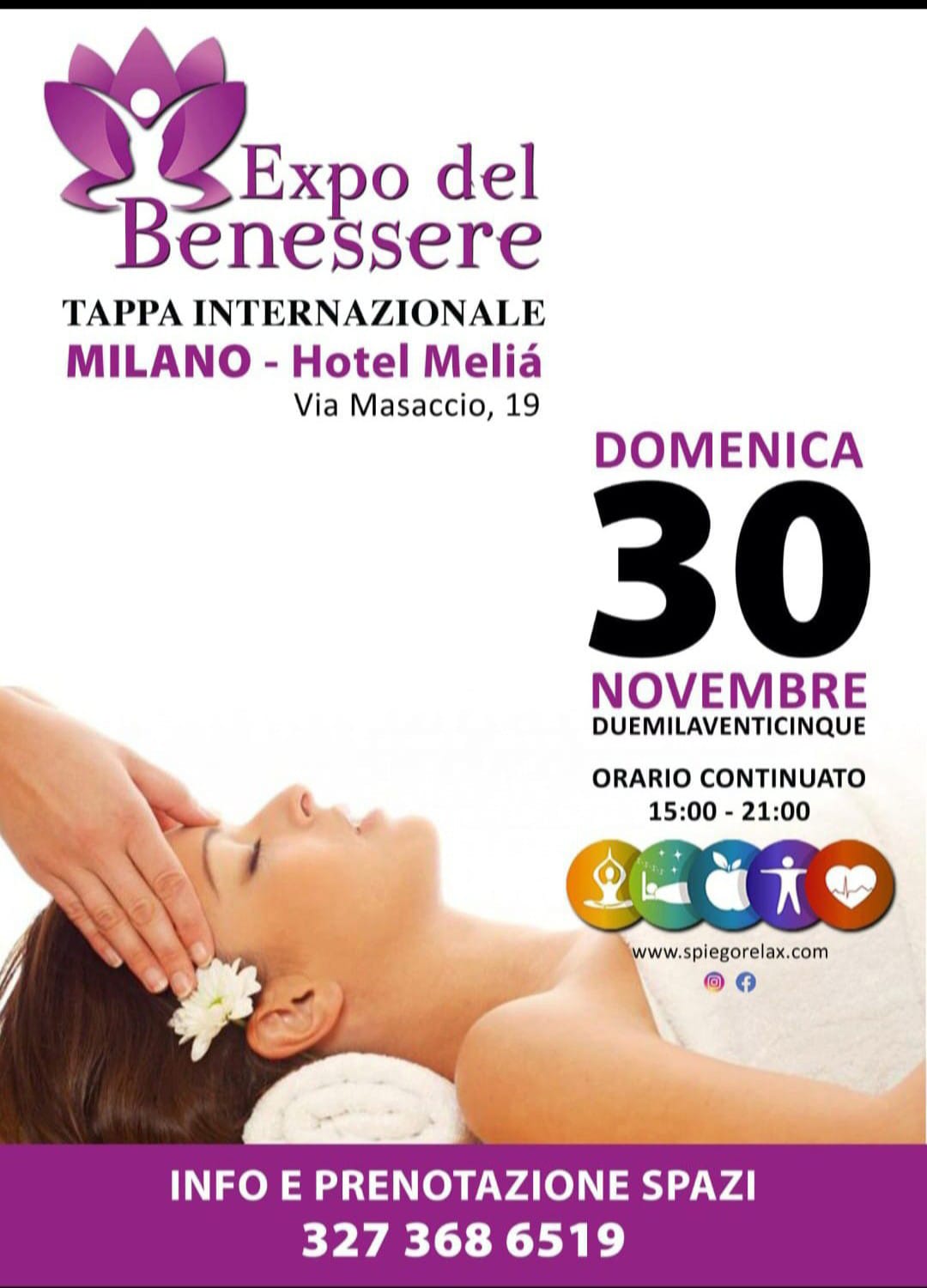 Milano, SPIEGORELAX LONGEVITY: l’expo del benessere