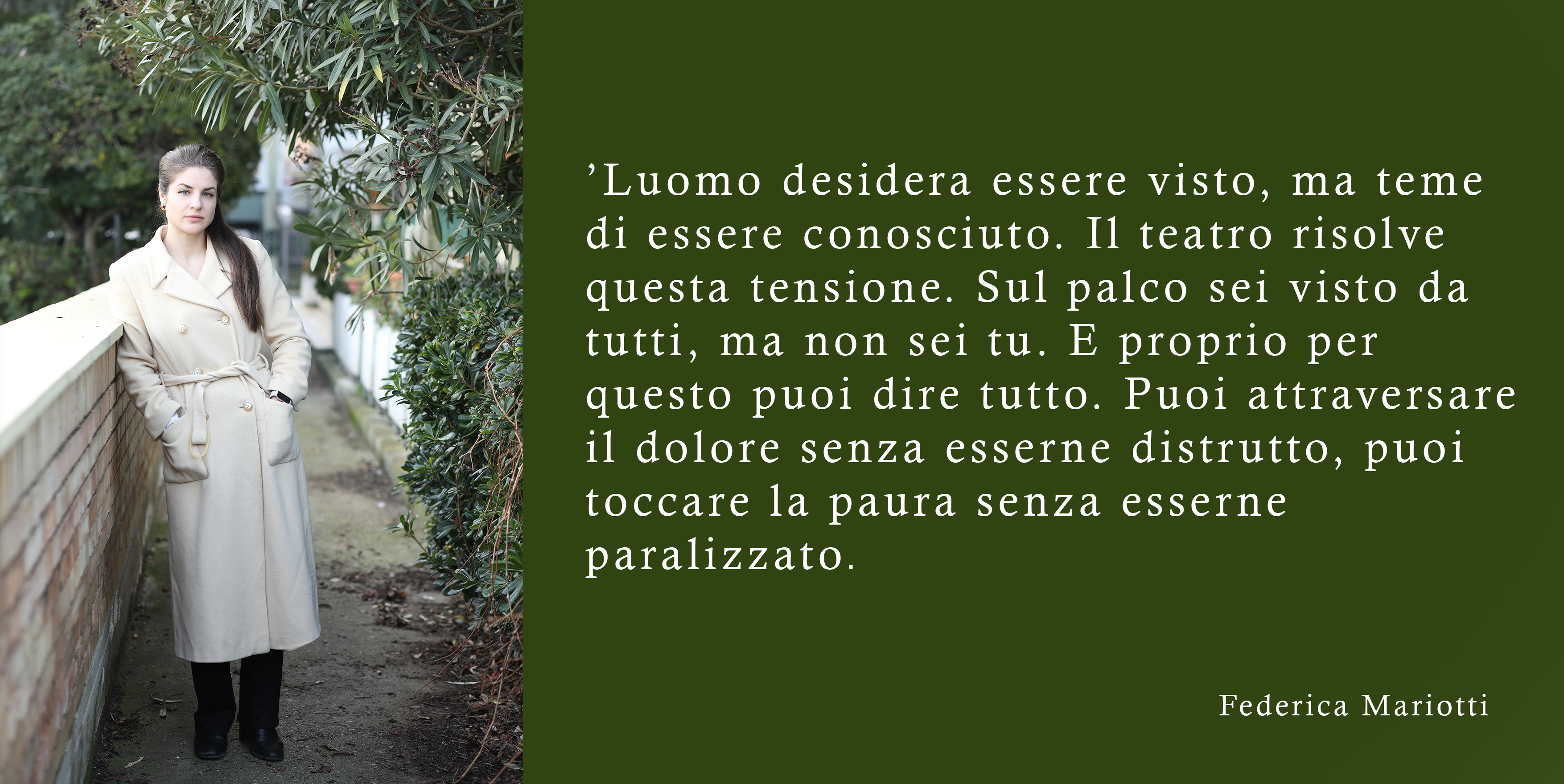 Federica Mariotti: il mito dell'attore in epoca AI