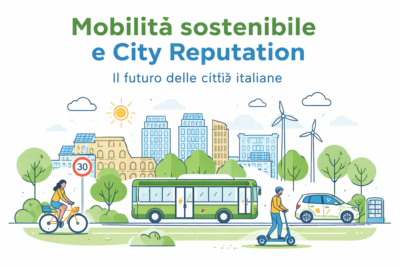 Mobilità sostenibile e City Reputation: perché il sistema dei trasporti influenza la reputazione delle città italiane