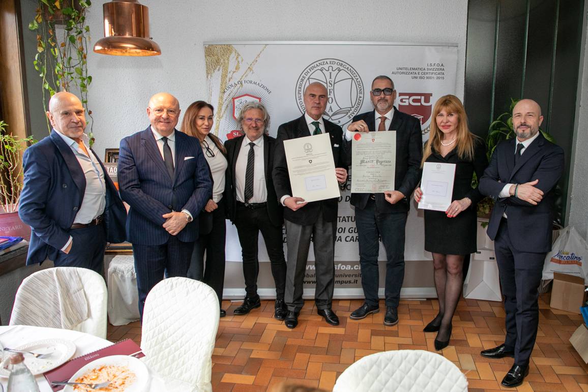 Ermanno Basilico protagonista al Golf Club Lainate per la celebrazione accademica di Marco Pegoraro