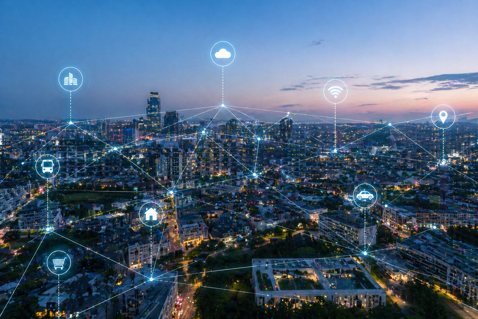 Smart City controllo dei dati delle città intelligenti