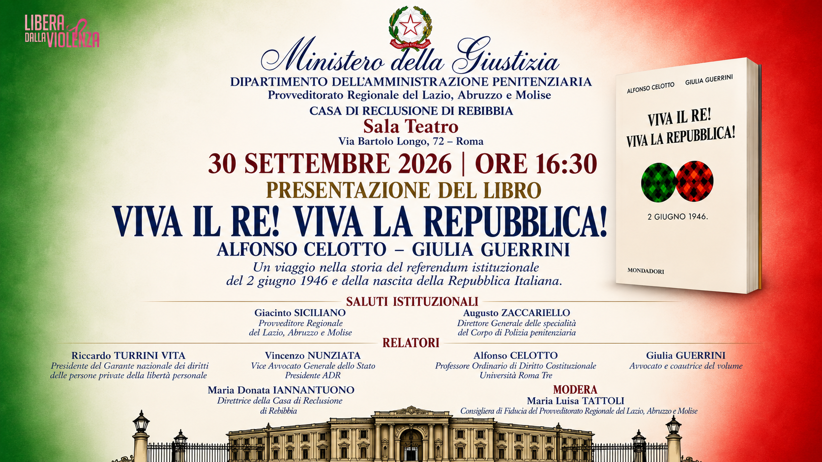 Viva il Re! Viva la Repubblica!»: a Rebibbia una giornata di cultura, memoria ed emozione